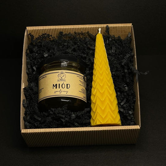 Zestaw prezentowy świeca z miodem