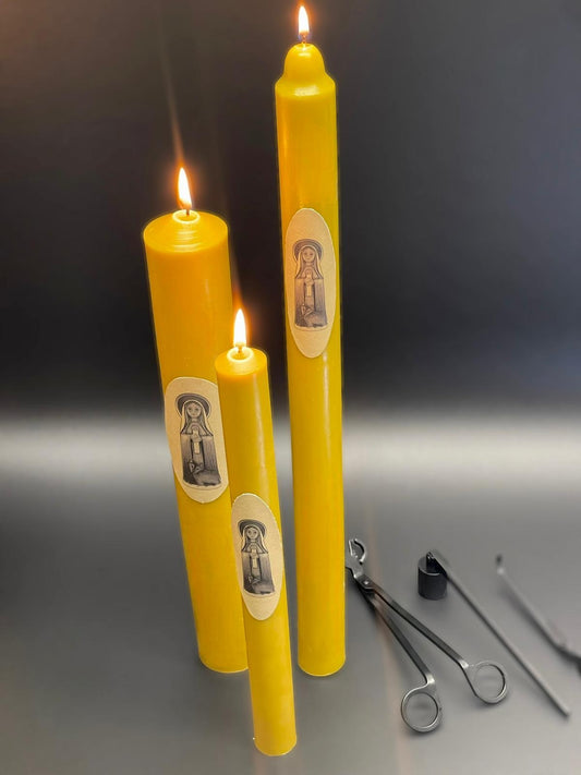 Świeca Gromnica z wosku pszczego mała