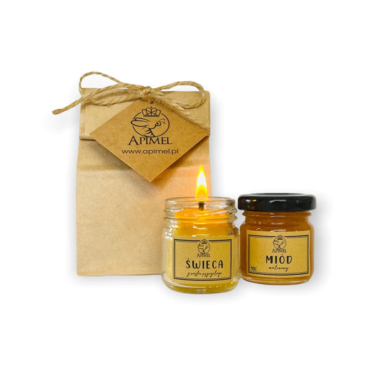 Mini Świeczka Eleganckie Podziękowania dla Gości