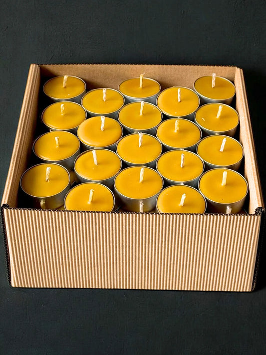 Świeca tealight z wosku pszczelego