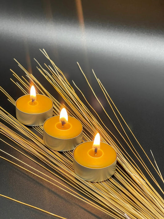 Świeca tealight z wosku pszczelego