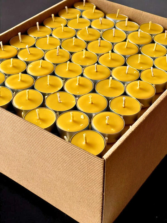 Świeca tealight z wosku pszczelego