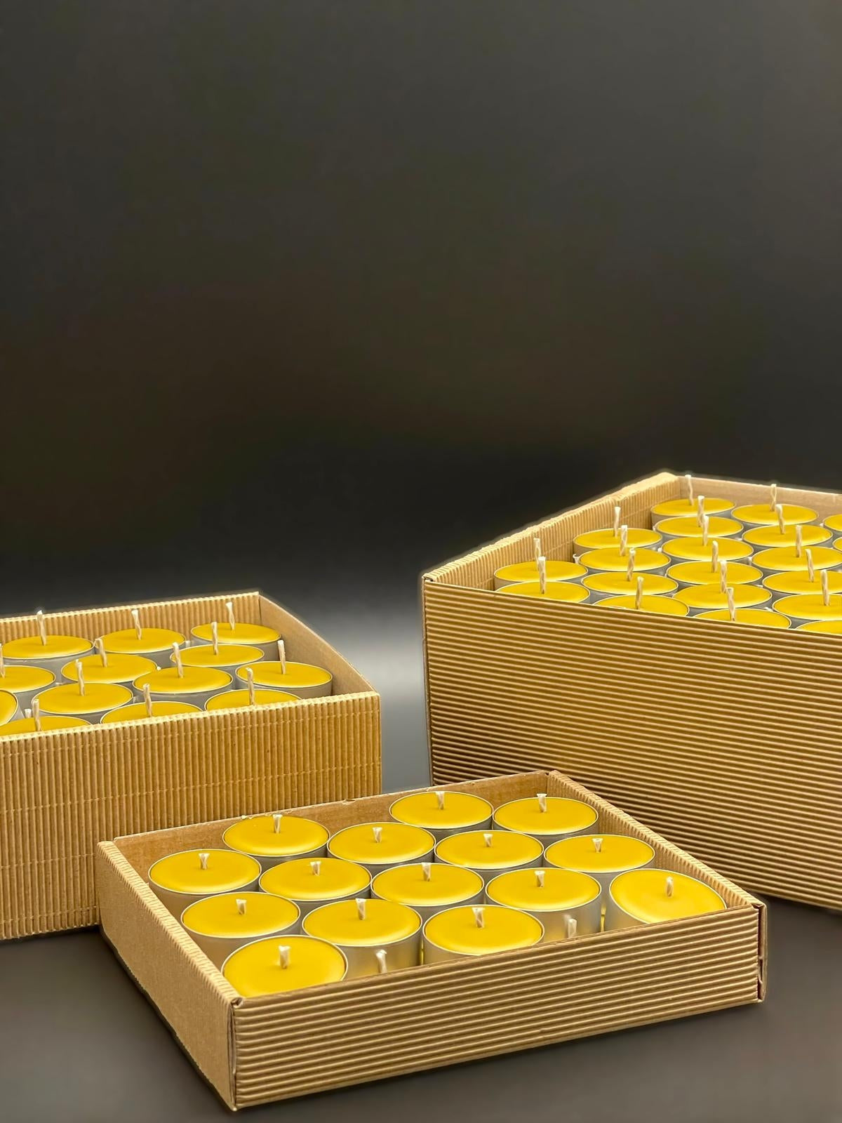 Świeca tealight z wosku pszczelego