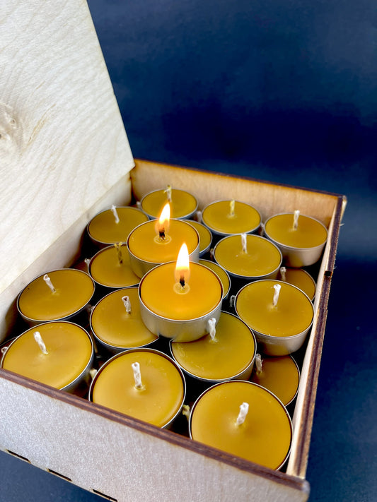 Tealight z wosku pszczelego