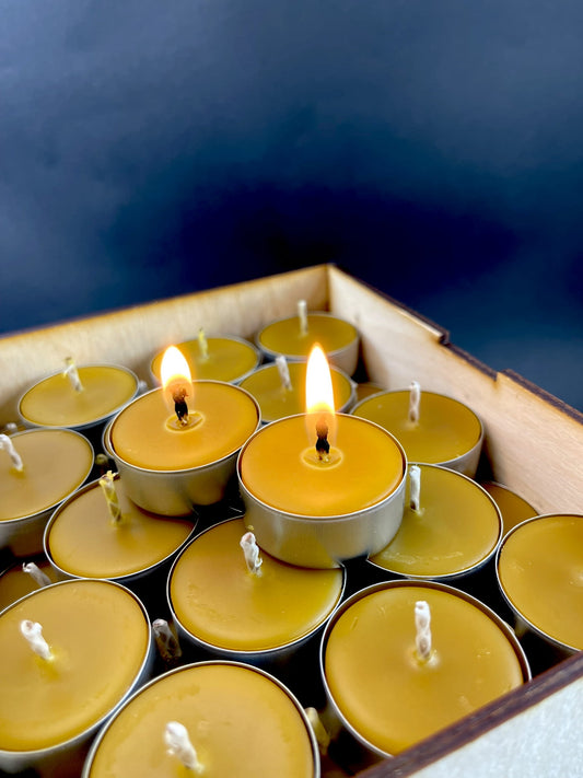 Tealight z wosku pszczelego
